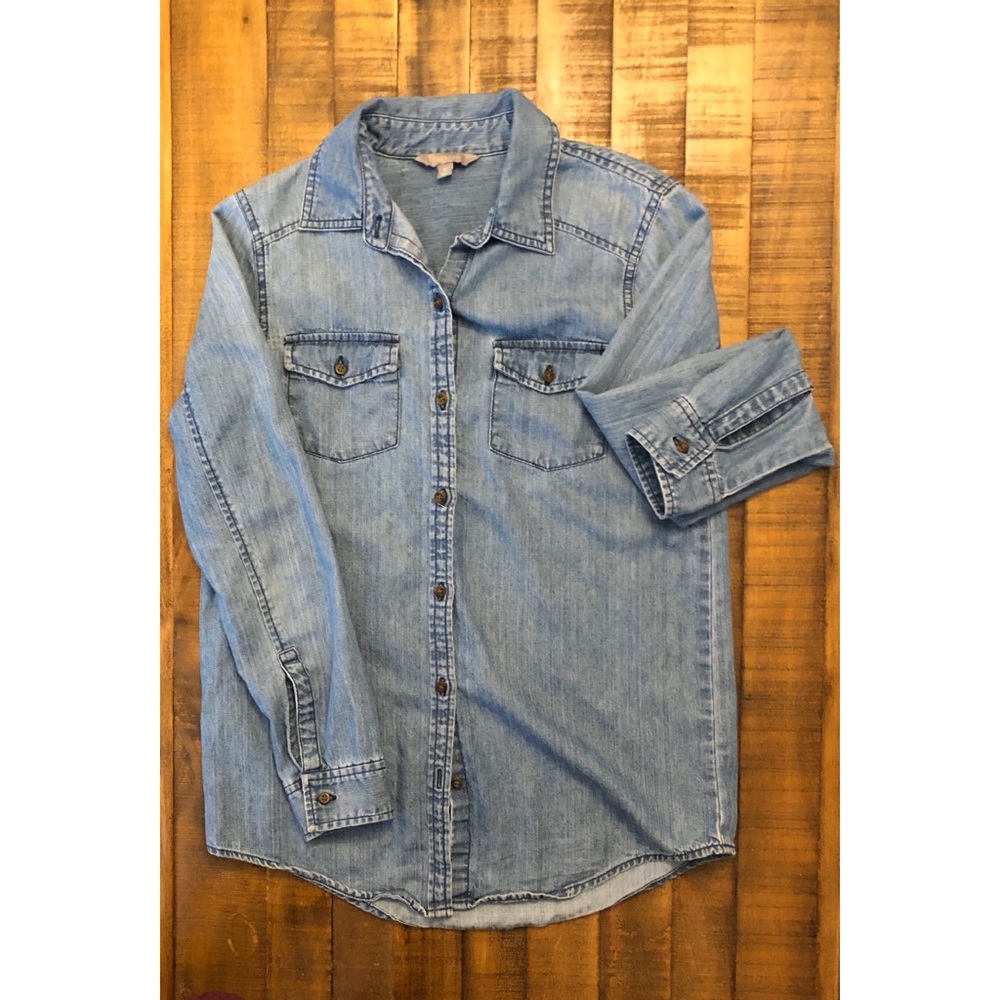 Boyfriend Denim ButtonUp